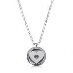 Shape of Love srebrni mirisni medaljon