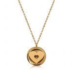 Shape of Love zlatni mirisni medaljon